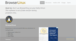 Desktop Screenshot of browserlinux.com