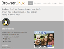 Tablet Screenshot of browserlinux.com